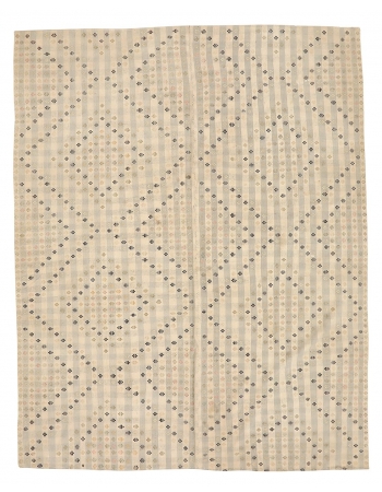 Modern Vintage Turkish Kilim Rug - 6`7