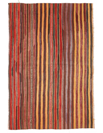 Small Striped Vintage Kilim Rug - 3`9