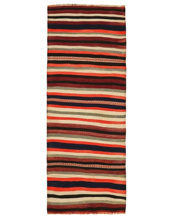 Striped Vintage Kilim Runner - 3`7