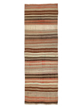 Striped Vintage Kilim Runner - 3`9