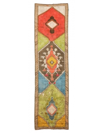 Vintage Re-Dyed Kars Wool Rug - 2`11