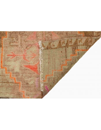 Faded Vintage Mini Turkish Rug - 1`7