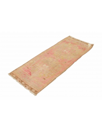 Washed Out Mini Vintage Rug - 1`7