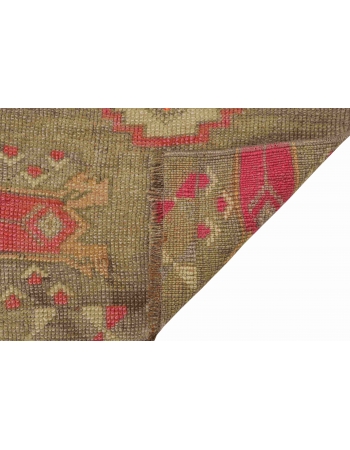 Washed Out Mini Vintage Rug - 1`7