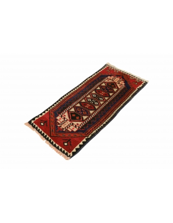 Unique Vintage Mini Rug - 1`10