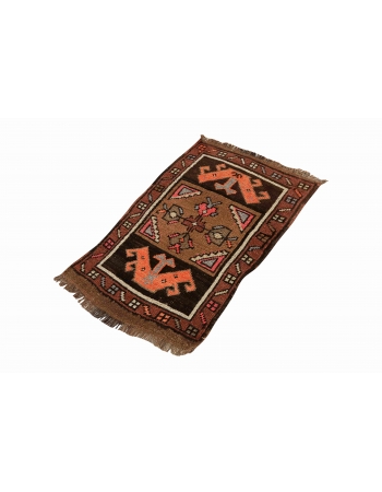 Vintage Mini Turkish Rug - 1`10