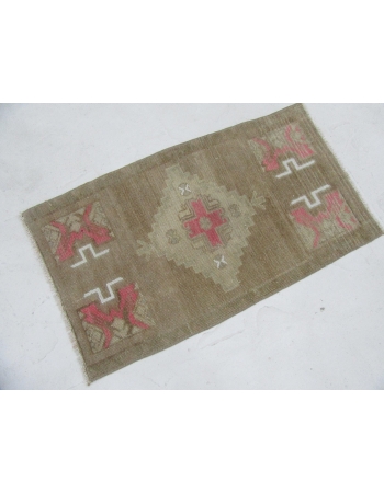 Vintage Mini Turkish Rug - 1`7