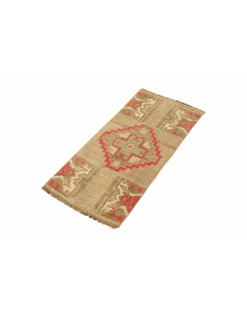 Vintage Washed Out Mini Rug - 1`5