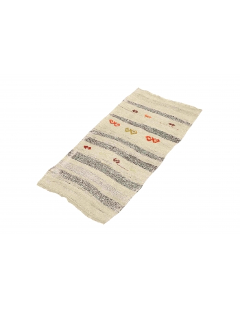 Mini Vintage Hemp Kilim Rug - 1`9