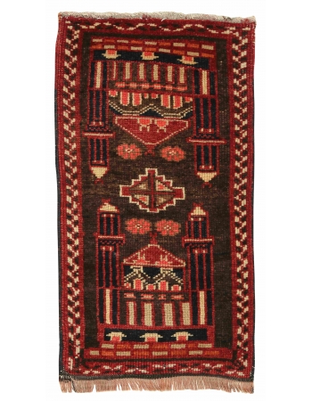 Decorative Turkish Mini Rug - 1`7" x 2`11"