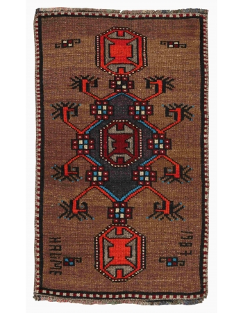 Mini Vintage Turkish Kars Rug - 1`9