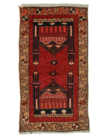 Vintage Decorative Mini Rug - 1`10