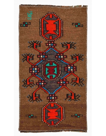 Vintage Decorative Mini Rug - 1`7" x 2`11"