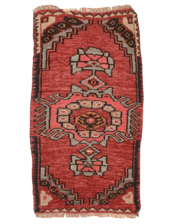 Vintage Decorative Turkish Rug - 1`9" x 3`4"