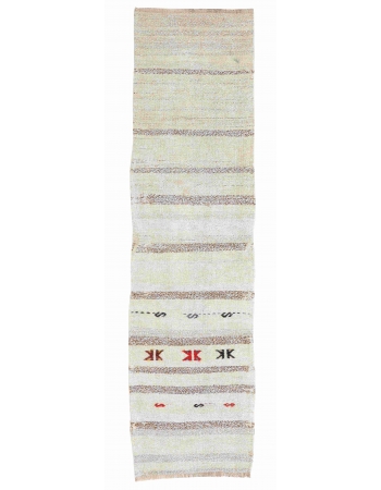 Vintage Mini Hemp Kilim Runner - 1`9" x 6`7"
