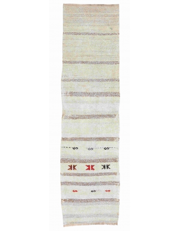 Vintage Mini Hemp Kilim Runner - 1`9