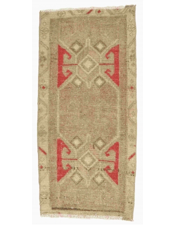 Vintage Mini Turkish Kars Rug - 1`6