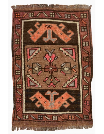 Vintage Mini Turkish Rug - 1`10" x 2`11"