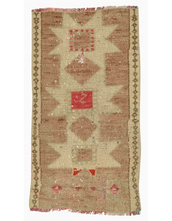 Vintage Mini Turkish Rug - 1`6