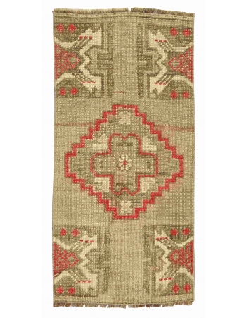 Vintage Washed Out Mini Rug - 1`5