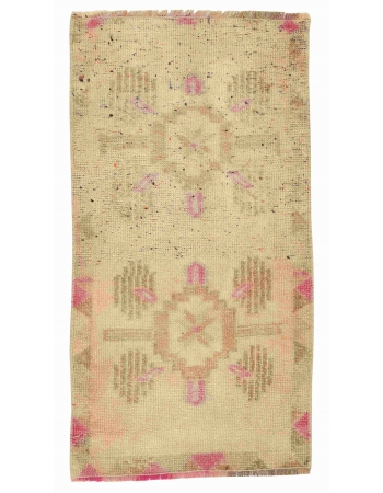 Vintage Washed Out Mini Rug - 1`7" x 3`0"