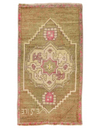 Washed Out Mini Vintage Rug - 1`7