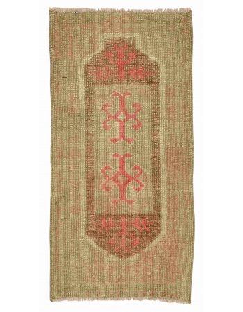 Washed Out Vintage Mini Rug - 1`5