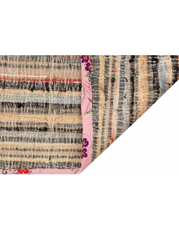 Vintage Decorative Rag Kilim Rug - 5`11