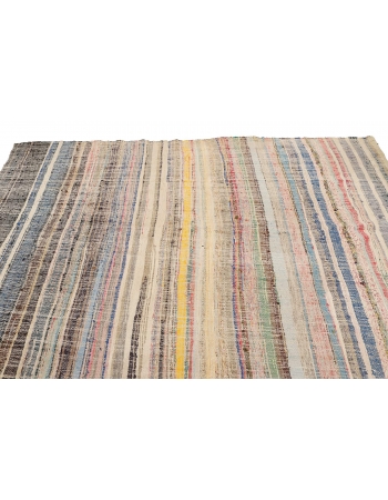 Striped Vintage Decorative Rag Rug - 6`5