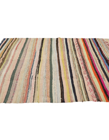 Striped Vintage Decorative Rag Rug - 5`8