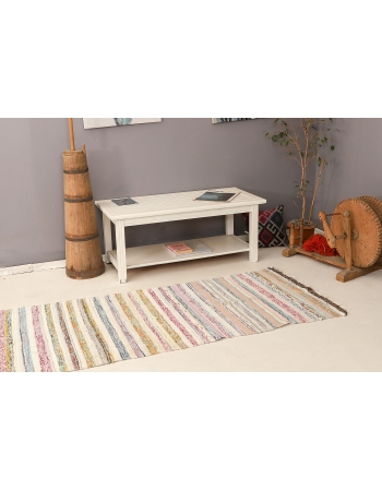 Striped Vintage Rag Runner - 2`11