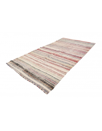 Striped Vintage Decorative Rag Rug - 5`9