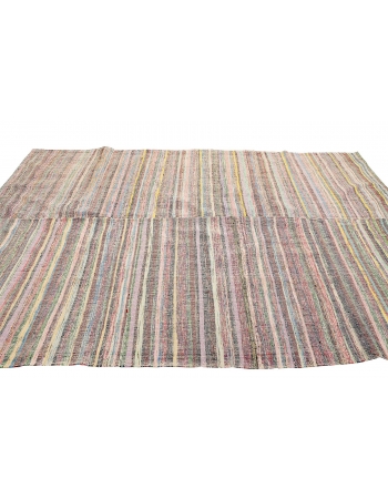 Vintage Turkish Decorative Rag Rug - 6`7