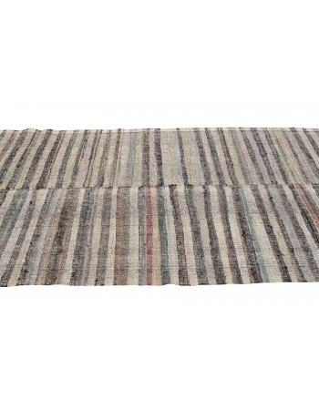 Striped Vintage Rag Kilim - 4`5