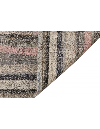 Striped Vintage Rag Kilim - 4`5