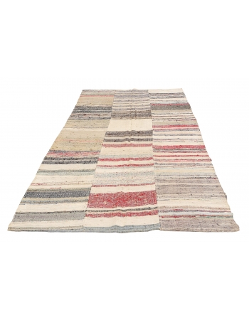 Decorative Vintage Rag Rug - 6`1