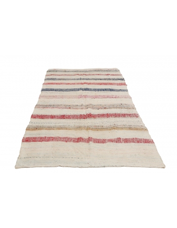 Vintage Turkish Rag Rug - 5`11