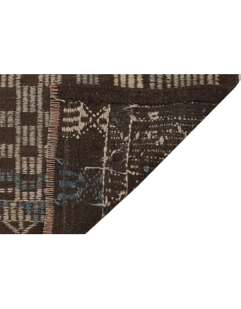 Embroidered Vintage Kilim Rug - 5`11