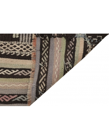 Embroidered Vintage Kilim Rug - 5`10