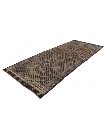 Embroidered Vintage Kilim Rug - 4`9