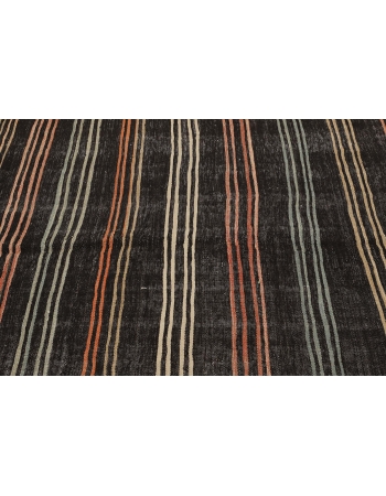 Striped Vintage Goat Hair Kilim Rug - 6`3