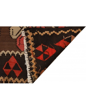 Vintage Decorative Large Turkish Kilim Rug - 7`1