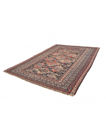 Antique Distressed Caucasian Sumaq Rug - 8`4