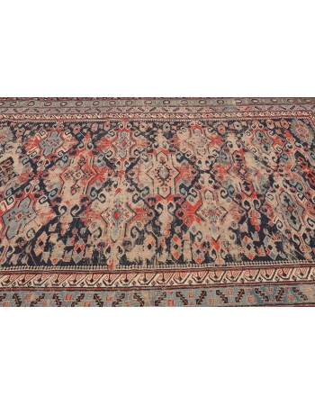 Antique Distressed Caucasian Sumaq Rug - 8`4