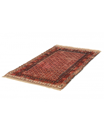 Vintage Small Decorative Caucasian Rug - 3`3