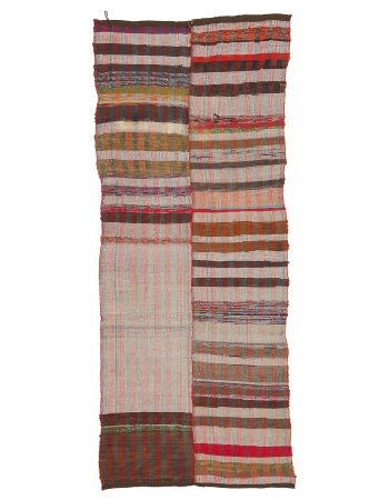 Decorative Vintage Rag Rug - 5`0" x 12`0"