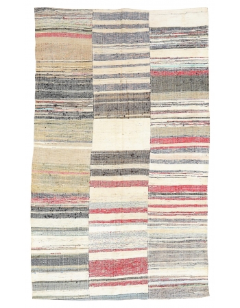 Decorative Vintage Rag Rug - 6`1