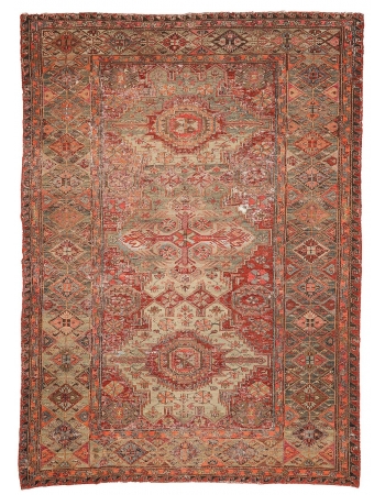 Large Vintage Caucasian Sumaq Rug - 8`8" x 12`0"