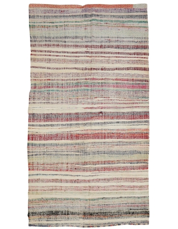 Striped Vintage Decorative Rag Rug - 5`9