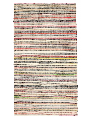 Vintage Decorative Rag Kilim Rug - 5`11